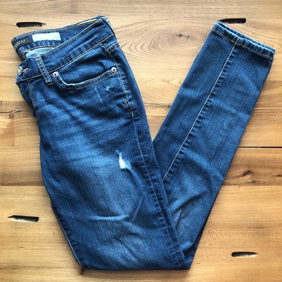 Aeropostale Skinny Jean Low Rise Medium Wash - Picture 4 of 8